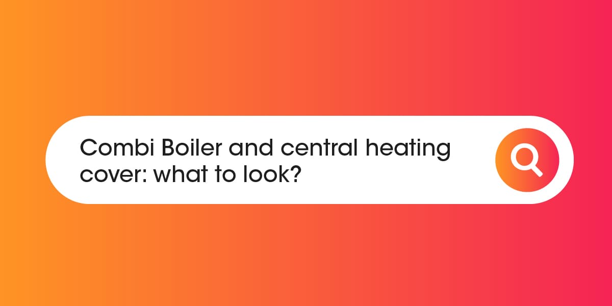 Combi boiler and central heating cover