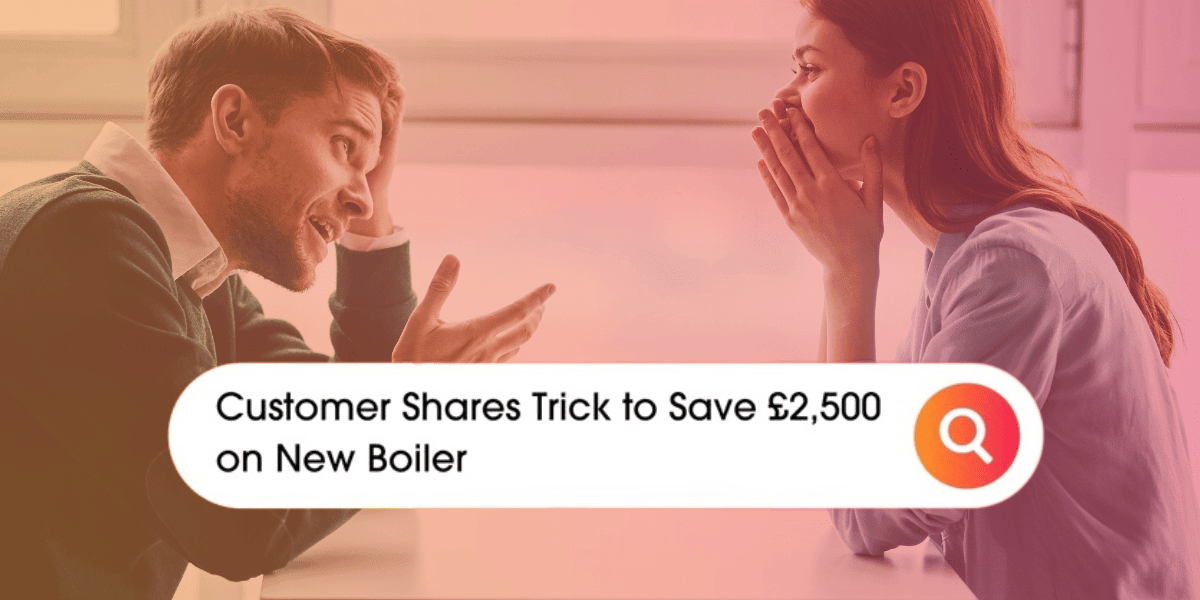 money saving trick to save £2500 on boiler
